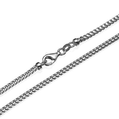 #ad Franco Gold Chain In 14k White Gold 2.5mm 16 28″ Solid Jewelry $1620.00