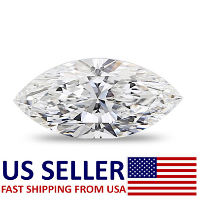 #ad GIA Certified Loose Diamond 0.22 ct H SI2 Marquise For Fine Jewelry $536 $323.37