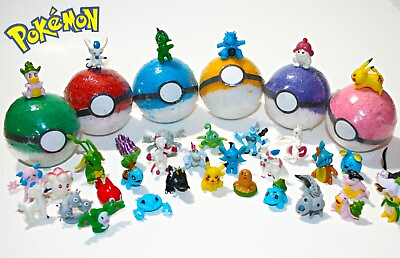 Pokemon Bath Bombs Pack of 6 Toy Inside Bath Bombs Toy Bath Bombs for Kids $26.99