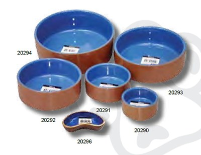 #ad Pet One P1 20290 Bowl Terracotta Blue Glazed 8.7cm Dia 185 mL for Dogs and Cats AU $15.50