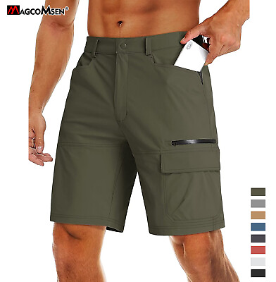 #ad Mens Summer Outdoor Cargo Hiking Shorts Quick Dry Nylon Work Pants Casual Shorts $31.33