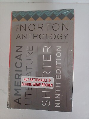 #ad The Norton Anthology of American Literature Shorter Ninth Edition NEW SEALED $39.99