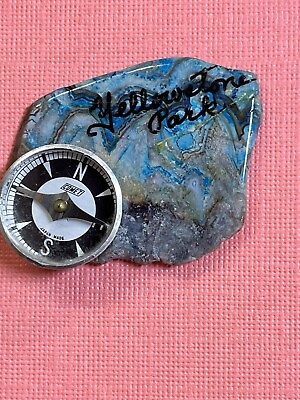 #ad Yellowstone Park Souvenir Compass $13.00