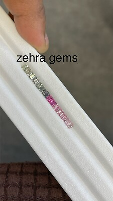 #ad #ad 3x2mm Fancy Pastels colours sapphires Baguettes loose gems Eternity set $115.00