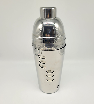 #ad Cocktail Martini Dial A Drink Stainless Steel Shaker 15 Recipes $12.95