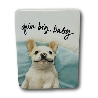 #ad Hallmark Gift Magnet Grin Big Baby Dog Pet Ceramic $10.00