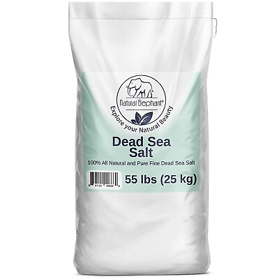 #ad Dead Sea Salt Coarse Grain 55 lb Bulk 25 kg by Natural Elephant 100% Natural amp; $141.54