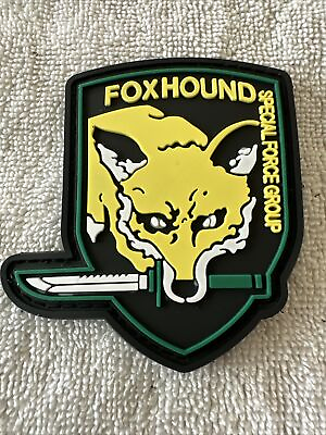 #ad FOXHOUND SPECIAL FORCES GROUP METAL GEAR American Hook amp; Loop Morale Patch $6.95