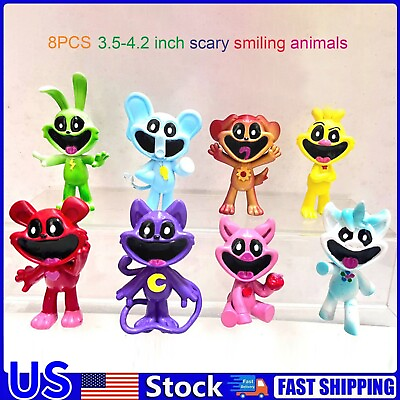 #ad 10PX Poppy Smiling Critters PVC Catnap Cartoon Animals Toy for Kid Gifts $22.08