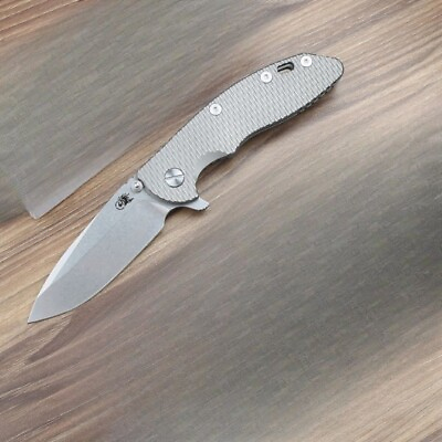 #ad 8#x27;#x27;New Fast Opening 20CV Blade All Titanium Handle Tactical Folding Knife VTF109 $54.39