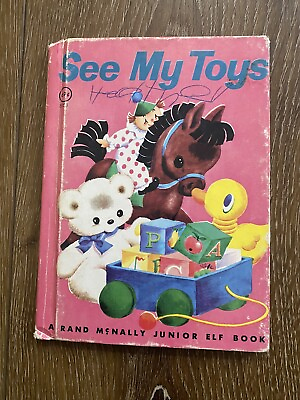 #ad Vintage 1947 See My Toys Book Hardcover $24.99