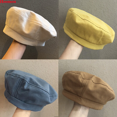 #ad Solid Color Women Vintage French Style Beret Hat Cap Fall Spring Summer Winter $10.11
