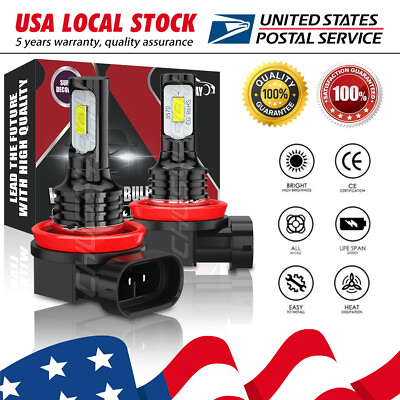 #ad H11 Headlight Bulb Low Beam for Ford F 150 2015 2020 2 Pack $24.79