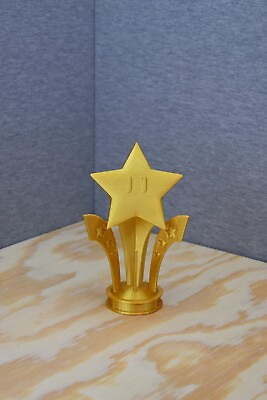#ad Mario Kart 8 Deluxe 3D Printed Trophy Figure Star Cup Nintendo $13.58