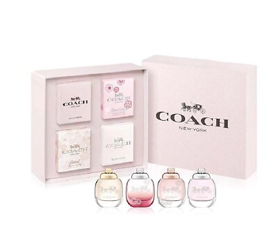 #ad #ad Coach New York 4 piece Miniature Perfume Womens Gift Set NIB $49.99