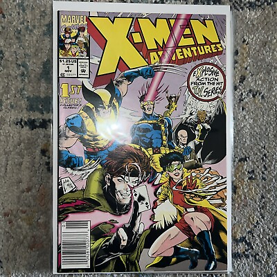 #ad X Men Adventures #1 Marvel Comics 1992 Newsstand FAST SHIPPING $12.99
