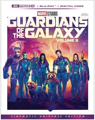 #ad Guardians of the Galaxy Vol. 3 New 4K UHD Blu ray With Blu Ray 4K Masterin $29.35