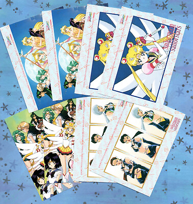 #ad Sailor Moon Stars Blank Cassette Cover Index Card Vintage Seika Note Movic $2.99