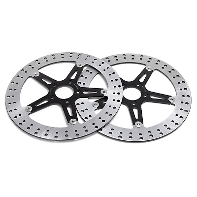 #ad 14quot; Big Brake Front Disc Rotors for Harley Touring Road King Street Glide 00 13 $225.99