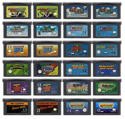 #ad Super Mario GBA Gameboy Advance Games Bundle Lot Variety Various Titles $19.99