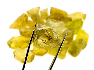 #ad Earth Mined Natural Lemon Topaz Rough Chunks 1500 Ct Healing Crystal Mineral $24.49
