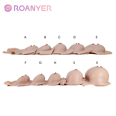 #ad Roanyer C Z Cup Silicone Fake Boobs Breast Forms Breastplate for Crossdresser $356.04