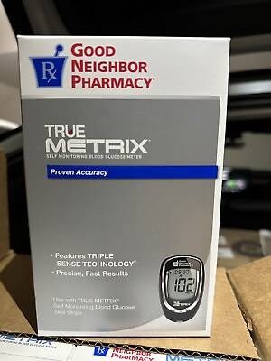 #ad True Decor TrueMetrix Self Monitoring Blood Glucose Meter #RE4H01 43 $12.50