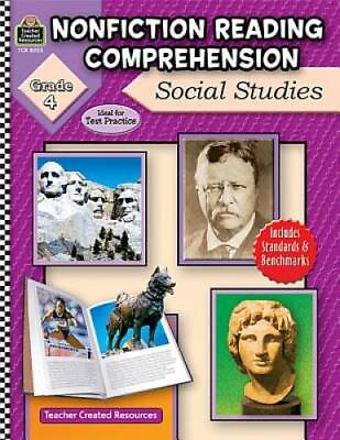 #ad Nonfiction Reading Comprehension: Social Studies Grade 4 Paperback GOOD $5.43