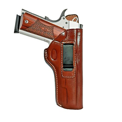 #ad Colt 1911 IWB Concealed Carry Leather Gun Holster 5quot; $39.99