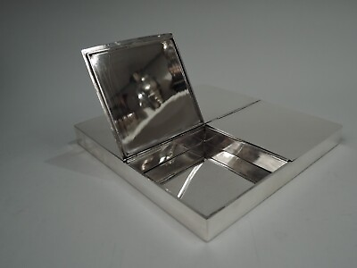 #ad Modern Box Unusual Art Deco Midcentury Italian Sterling Silver $2100.00