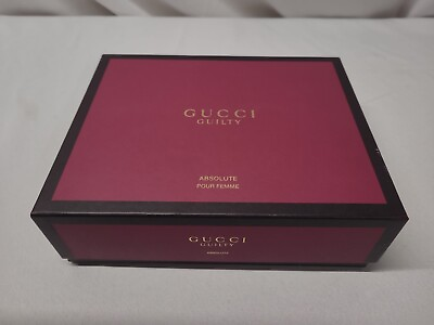 #ad Guilty Absolute By Gucci For Women Set: EDPBP Body Lotion Perfume Open Box EUC $164.50