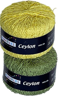 #ad Tahki Stacy Charles CEYLON 100% SILK Quality Textured Yarn: 2 colors $13.95