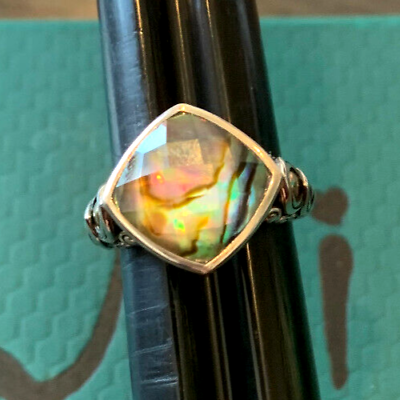 #ad Angela by John Hardy A by JH Size 9 Abalone 14k Gold amp; Sterling Silver Ring $265.00