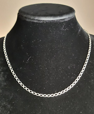 #ad Erick#x27;s Sterling Silver 20 In. Long Chain Taxco.925 $48.00