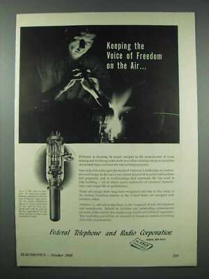 #ad 1943 Federal Telephone and Radio Ad Tubes $19.99