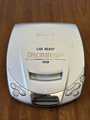 Sony Car Ready Discman ESP2 Portable CD Player D E206CK For Parts or Repair $8.99