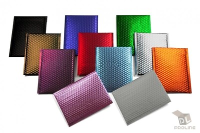 #ad Any Size Color MATTE METALLIC Poly Bubble Mailers Mailing Padded Envelopes $9.95