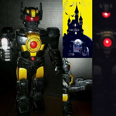 #ad Black Gold Robot Toy With Electronic Lights amp; Sounds $68.00