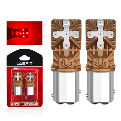 #ad Lasfit LED Brake Stop Tail Light Bulbs Lamps Pure Red 1157 7528 2357 2057 12499 $15.99