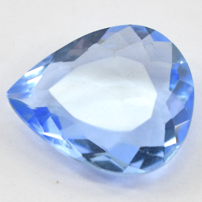 #ad Natural Pear Shape 38.50 Ct Certified London Blue Topaz Loose Gemstone $12.44