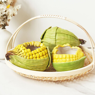 #ad Corn green plant succulent special flower pot fruit ceramic shape container $55.04