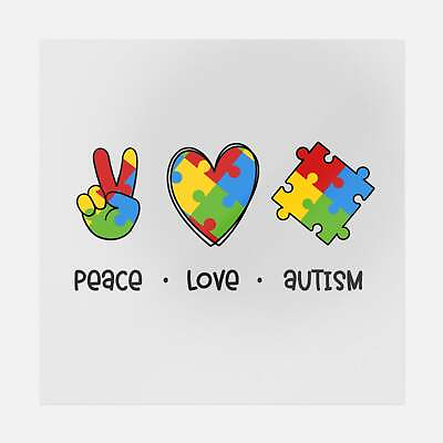 #ad Peace Love Autism Transfer $7.22