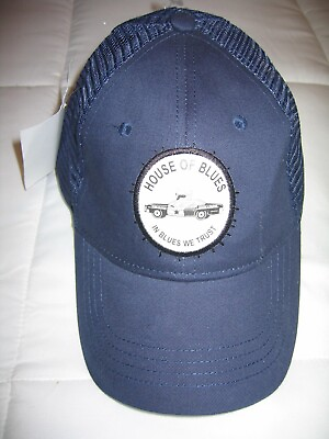 #ad NEW RARE SAMPLE House Of Blues Blue Hat Cap Mens adjustable $18.20