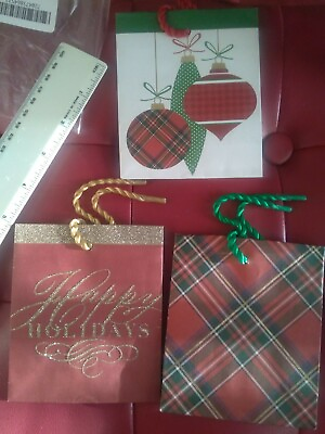 #ad Hallmark Holiday Small Gift Bags Christmas themed 3 Pack brand new $9.99