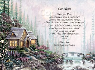 #ad Home Filled With Understanding and Love Sentimental Personalized Gift Print 1083 $13.95