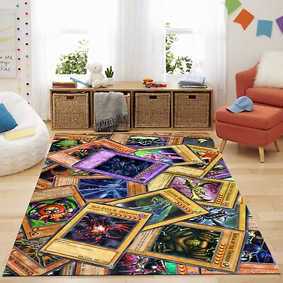 #ad Dragon Rug Dragon Cards Rug Game Card Rug Kids Room Decor Living Room Rug $75.00