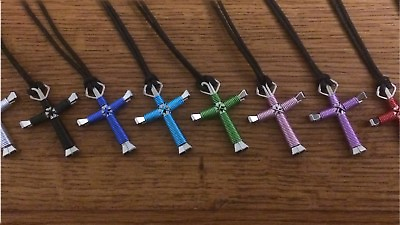 Horseshoe Nail Disciple Cross Necklace Choose Color BUY 3 GET 1 FREE $7.77