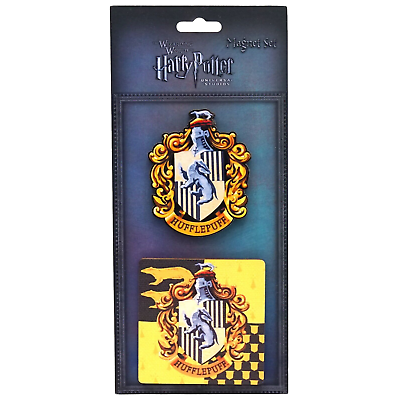 #ad Universal Studios Harry Potter Hufflepuff Crest Set of 2 Magnet $7.77