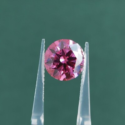 #ad Natural diamond 2 crt Pink Color Round Cut Certified VSS1 Clarity D Grade $48.00