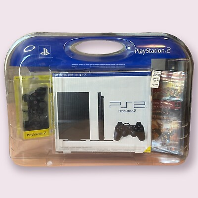 #ad ULTRA RARE NIB Sony Playstation 2 SCPH 77001 Bundle Controller 2 Games $2374.99